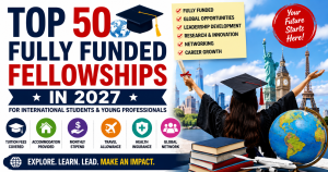 Top 50 Fully Funded Fellowships in 2027 for International Students and Young Professionals