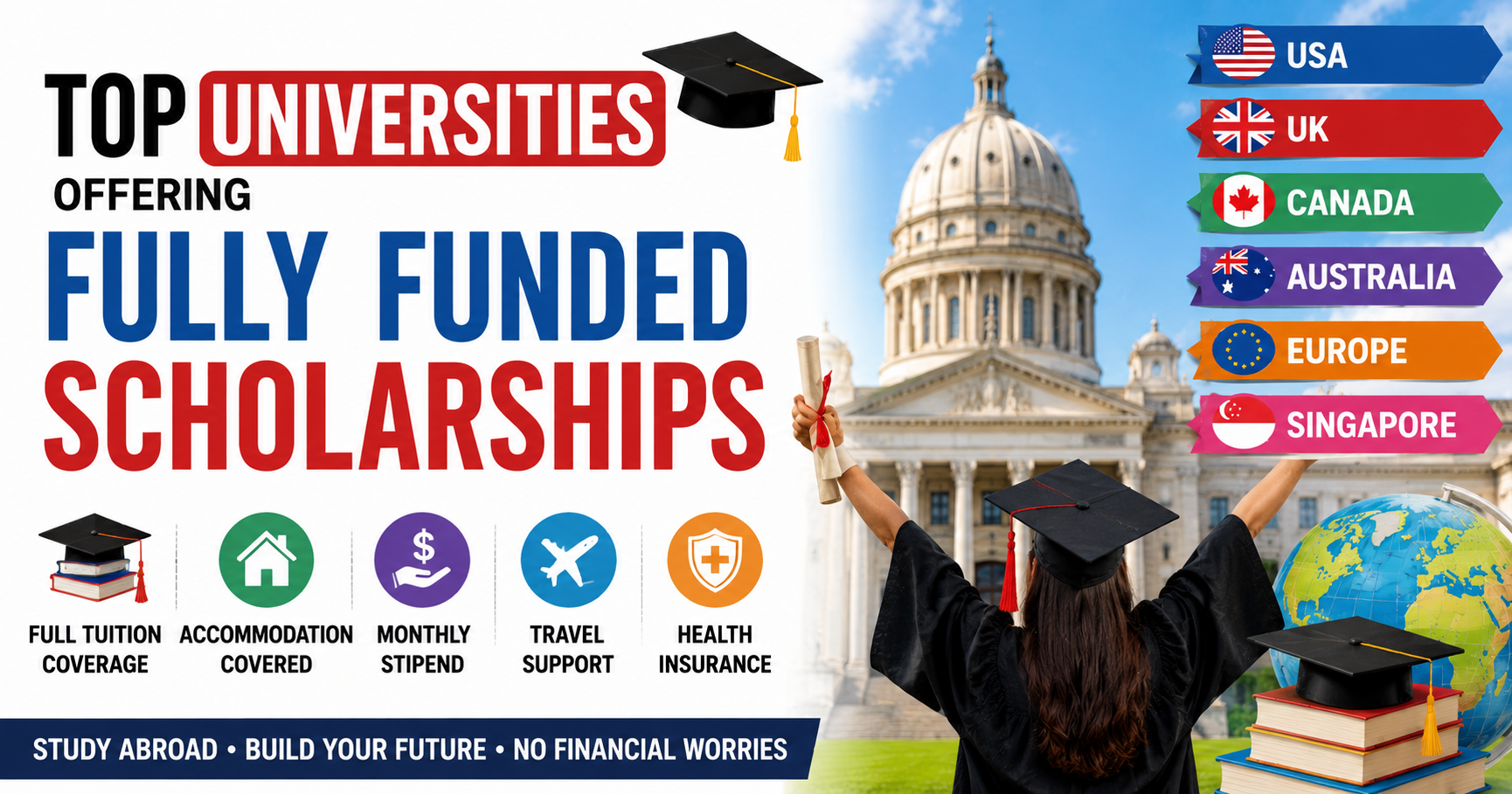 Top Universities Offering Fully Funded Scholarships for International Students (2027)