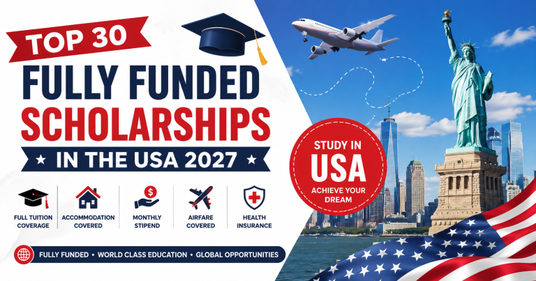 Top 30 Fully Funded Scholarships in the USA for International Students (2027)