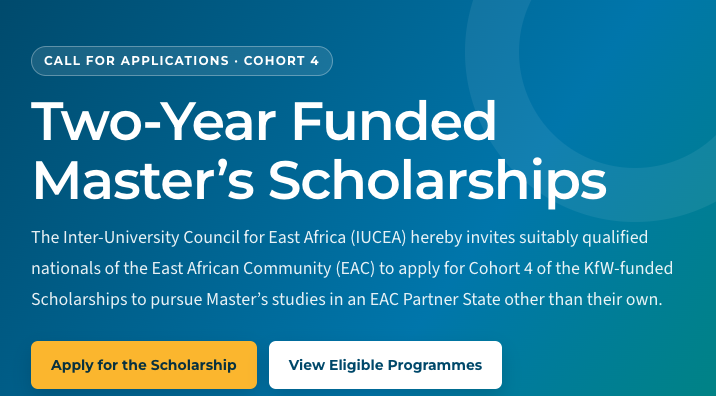 EAC Two-Year Funded Master’s Scholarships 2026