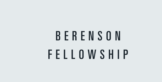 Berenson Fellowship 2027–2028 at Harvard’s I Tatti