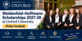 Weidenfeld-Hoffmann Scholarships 2027-28 at Oxford University (Fully Funded)