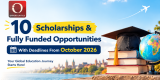 10 Scholarships Opportunities for October 2026 (Fully Funded)