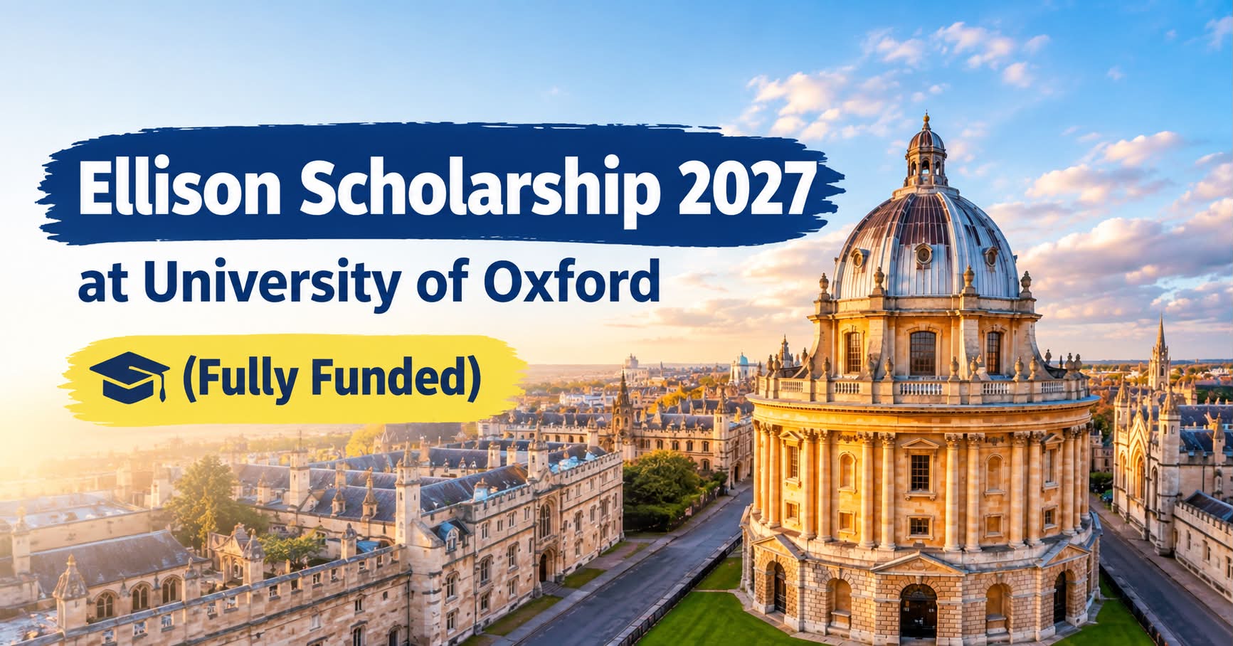 Ellison Scholarship 2027 at University of Oxford (Fully Funded)