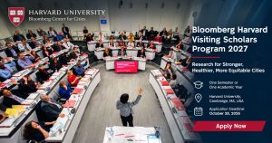Bloomberg Harvard Visiting Scholars Program 2027 (Funded)