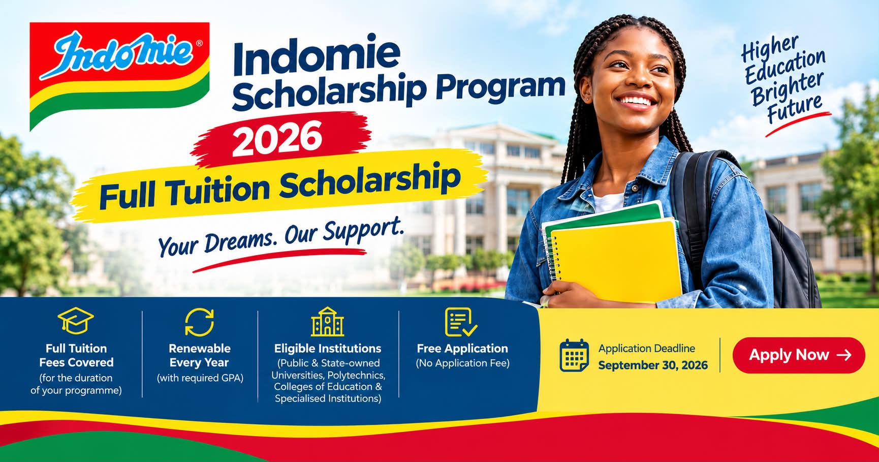 Indomie Scholarship Program 2026 – Full Scholarship