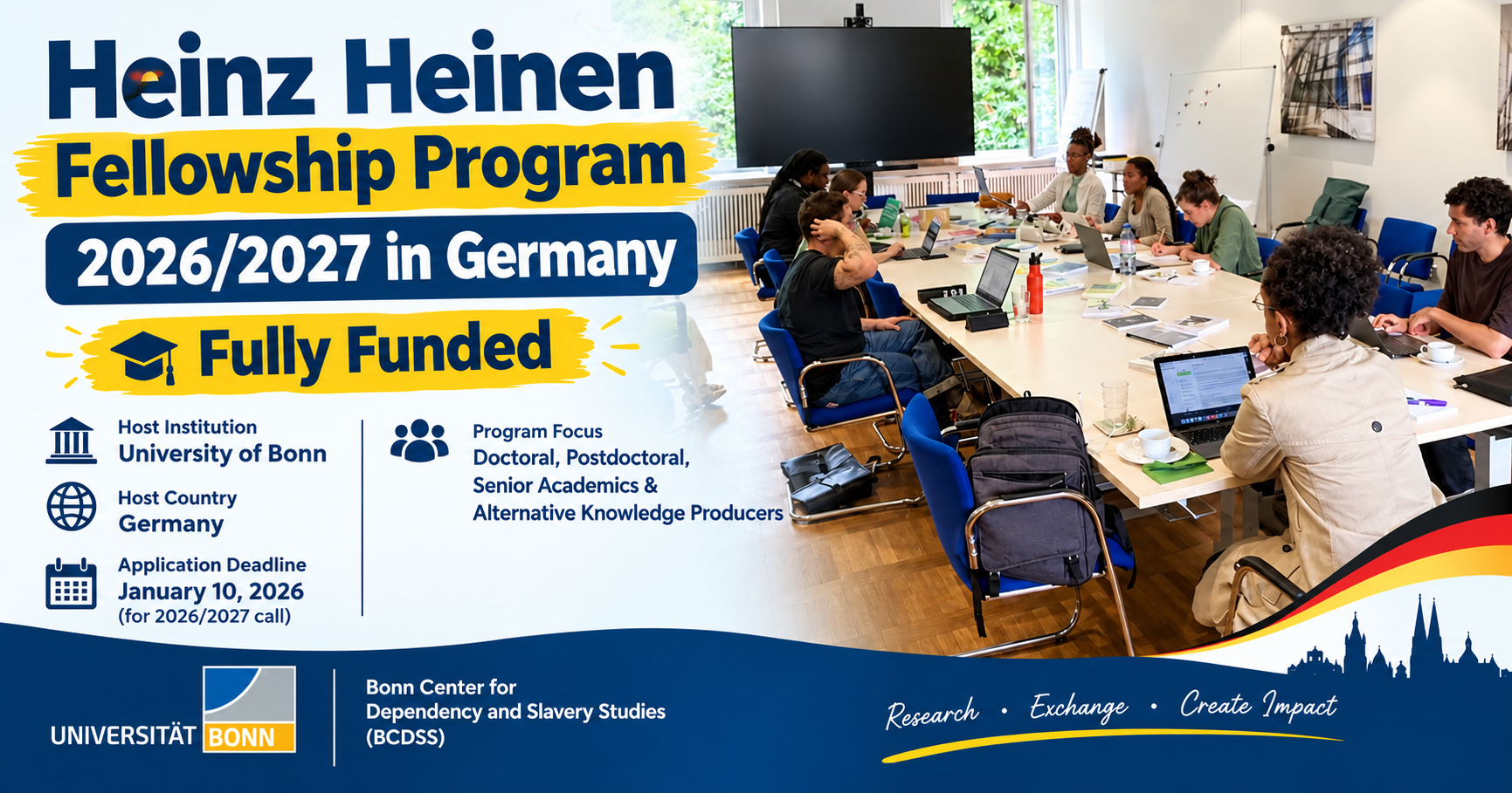 Heinz Heinen Fellowship Program 2026/2027 in Germany – Fully Funded