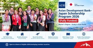Asian Development Bank–Japan Scholarship Program 2026 (Fully Funded)