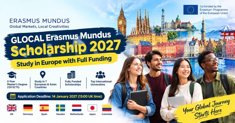 GLOCAL Erasmus Mundus Scholarship 2027(Fully Funded)