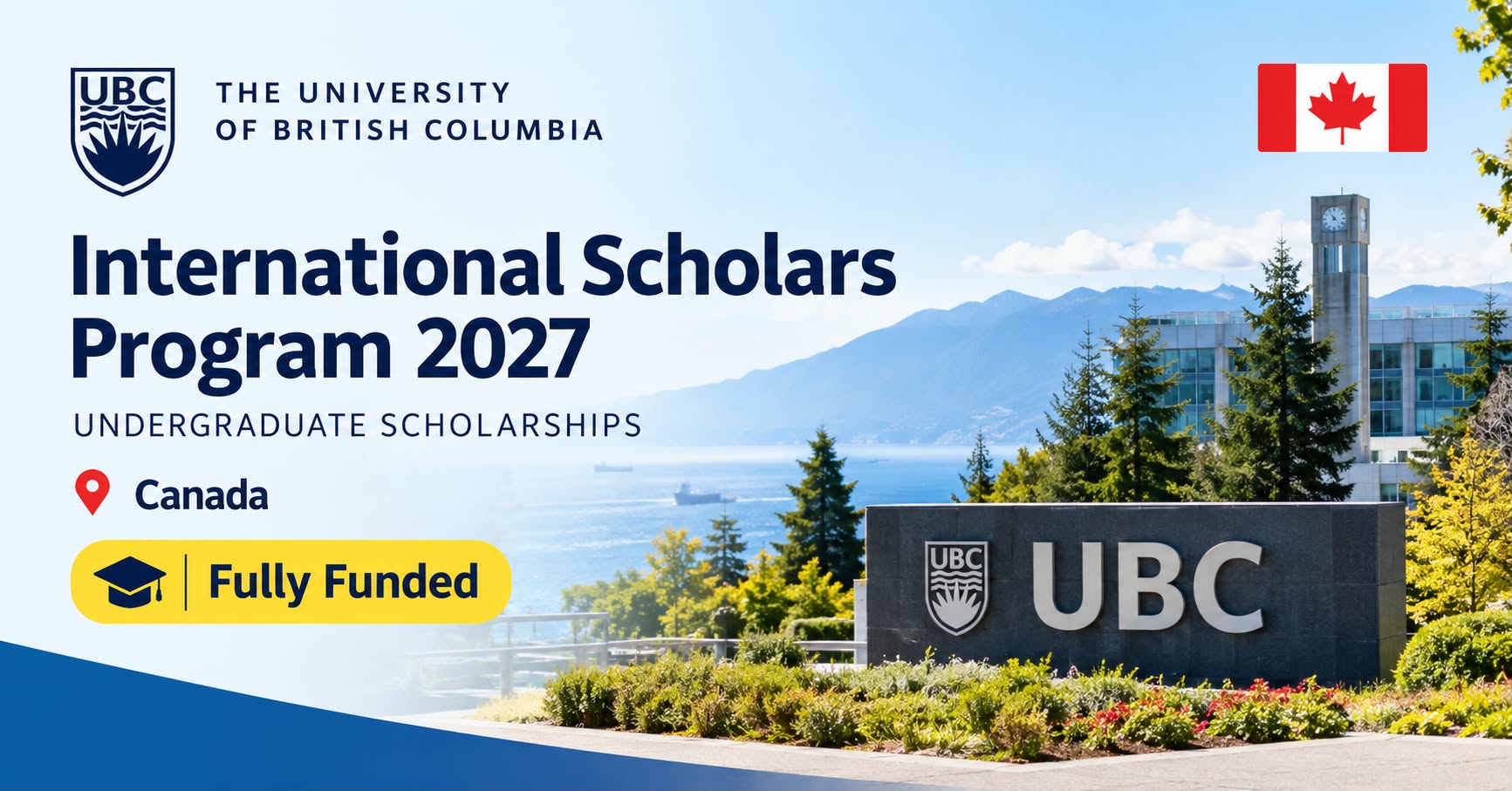 University of British Columbia International Scholars Program 2027 in Canada | Fully Funded