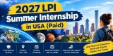 2027 LPI Summer Internship in USA (Paid)