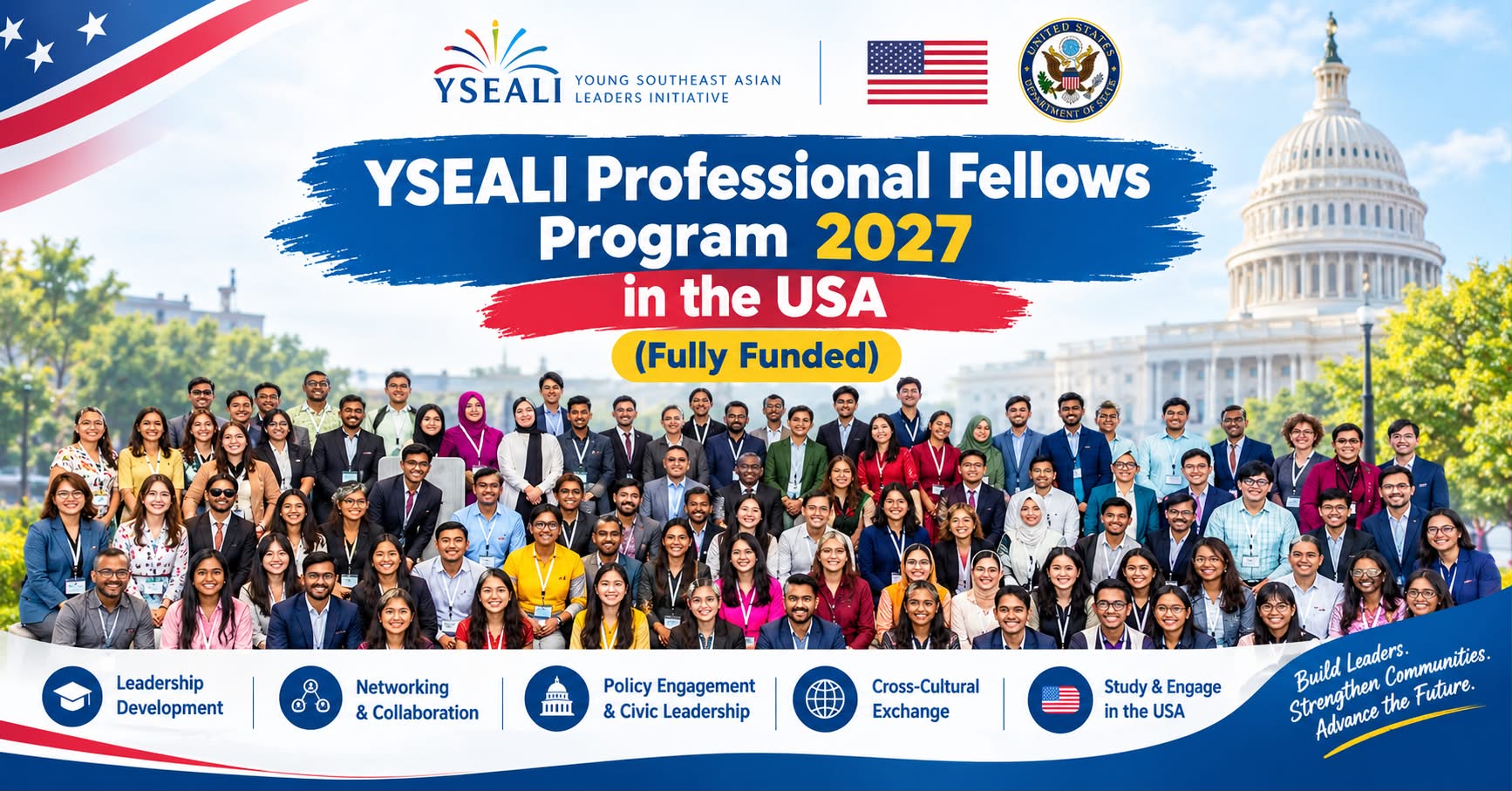 YSEALI Professional Fellows Program 2027 in the USA (Fully Funded)