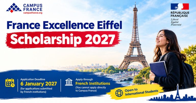 France Excellence Eiffel Scholarship 2027 in France | Fully Funded