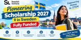 Pioneering Scholarship 2027 in Sweden | Fully Funded