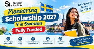Pioneering Scholarship 2027 in Sweden | Fully Funded